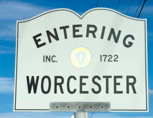 Worcester Official Sign Massachusetts